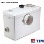 Насос Туалетный TIM ( AQUATIM) AM-STR-600 для отвода из 
унитаза, раковины и душевой (ванны), 600Вт., подъём до 6.5 метров